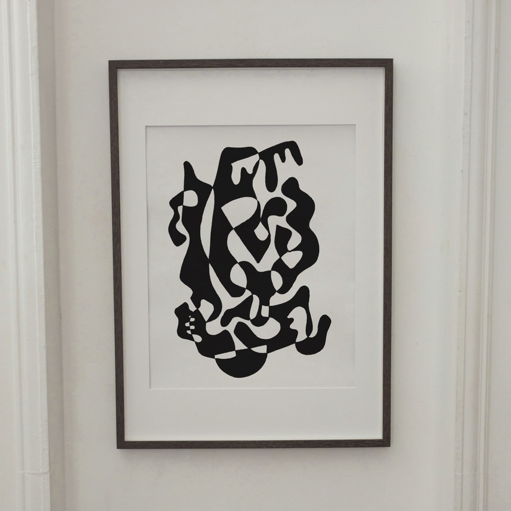 Picasso inspired art abstract shapes drawing